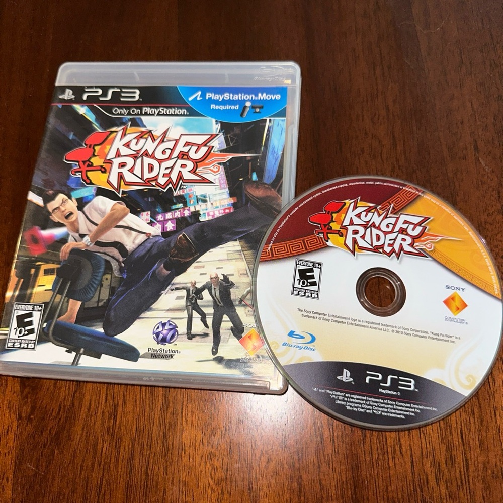 Sony PS3 Kung Fu Rider Game - Red and Blue. CIB